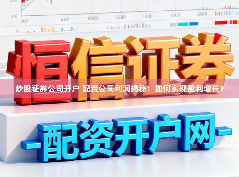 炒股证券公司开户 配资公司利润揭秘：如何实现盈利增长？