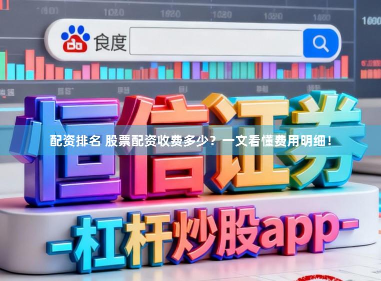 配资排名 股票配资收费多少？一文看懂费用明细！